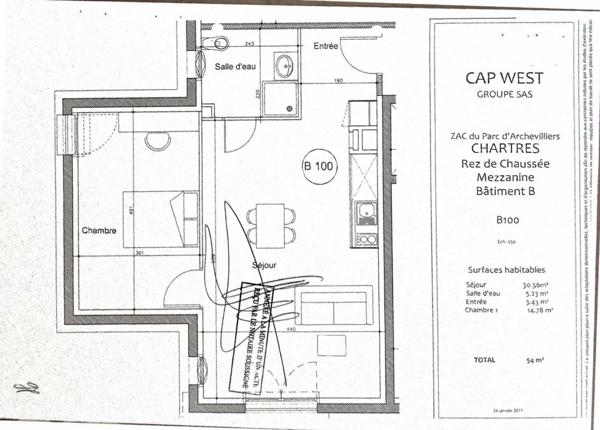 INVESTISSEMENT LOCATIF  CHARTRES  Résidence d'Affaires Cap West Chartres* - 6.58% de rentabilité
