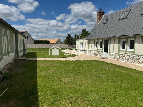 Deux maisons sur un même terrain : longère entièrement rénovée + maison indépendante