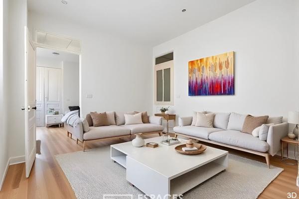 Appartement T2 en dernier étage à rénover
