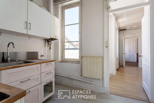 Appartement T2 en dernier étage à rénover
