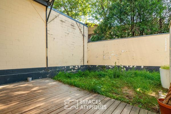 Loft en duplex avec jardin privatif en coeur de ville