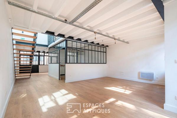 Loft en duplex avec jardin privatif en coeur de ville