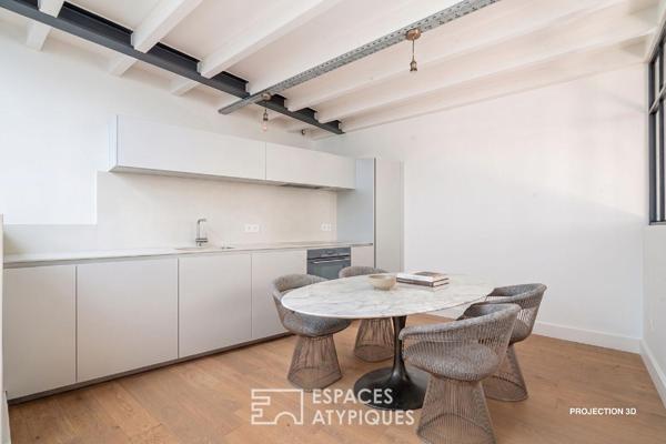 Loft en duplex avec jardin privatif en coeur de ville