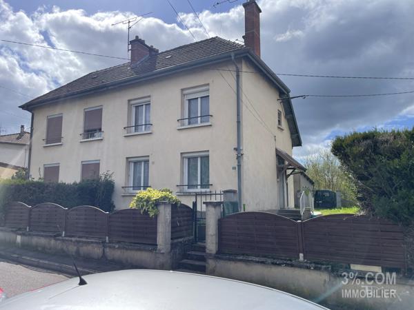 Dieulouard, Maison Mitoyenne d'un coté de 73 m², 2 chambres, jardin, sous-sol et dépendance. Dieulouard (54380)