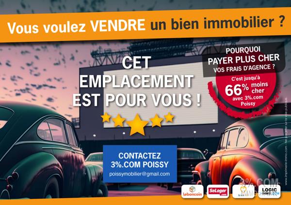 3%.COM EXCLUSIVITE Poissy studio meublé centre-ville Poissy (78300)