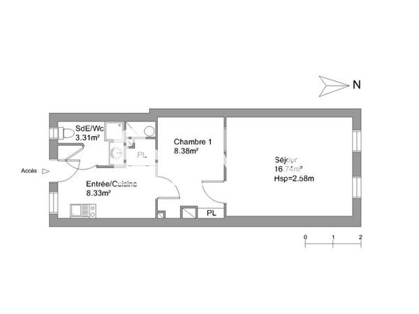Location Appartement 2 pièces 36.75 m² - 21-23 RUE DU MAROQUIN Strasbourg 67000