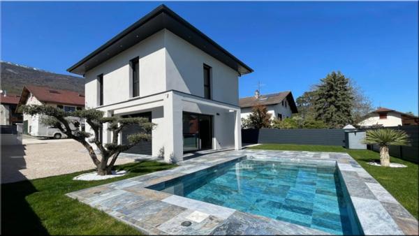 Maison à vendre 4 pièces SERGY (01) Maison conteporaine 2025 avec piscine d'exception - une qualité qui se distingue.