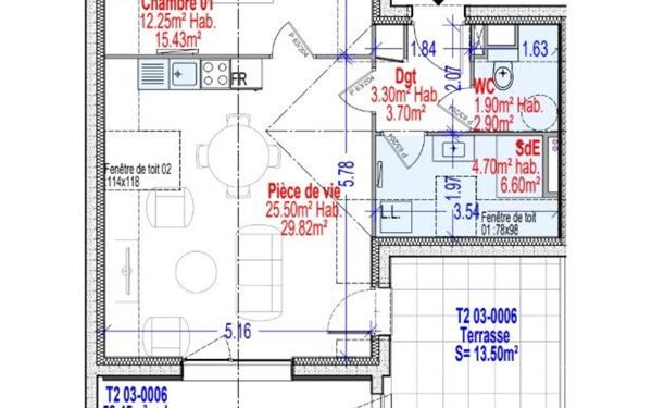 Appartement à vendre    2 pièces • 47,65 m2 Surzur