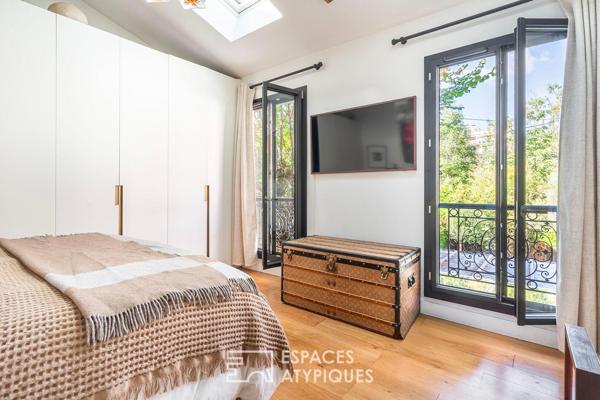 Maison sur une île avec berge privative