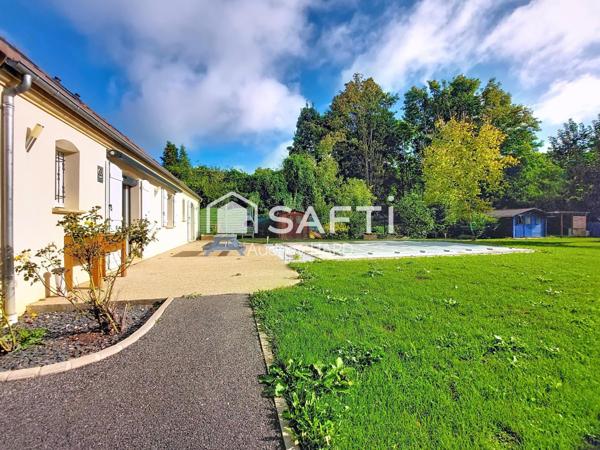 Au calme dans une impasse : maison familiale avec piscine