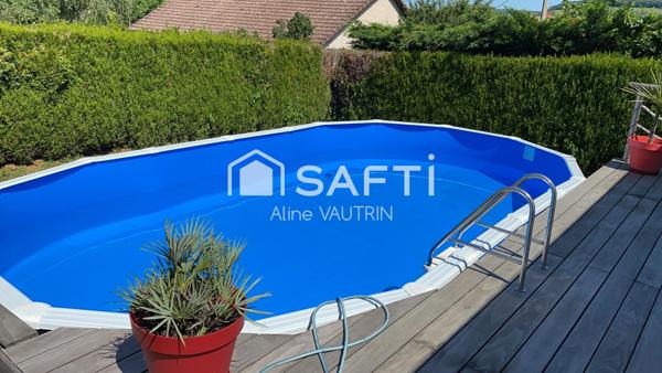 Belle maison familiale lumineuse avec 5 chambres, terrain de 804 m² proche de Sombernon.