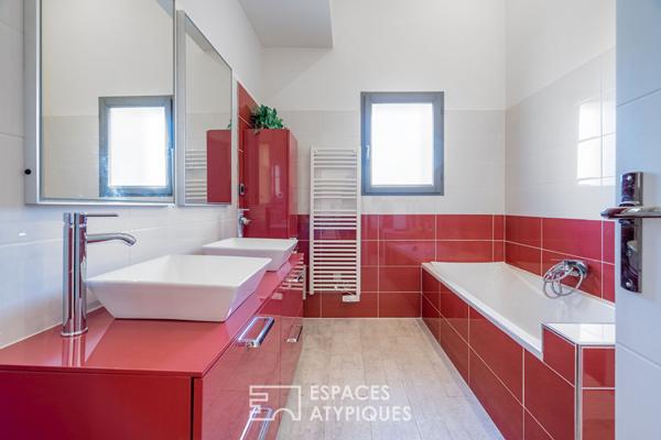 Maison de village avec piscine