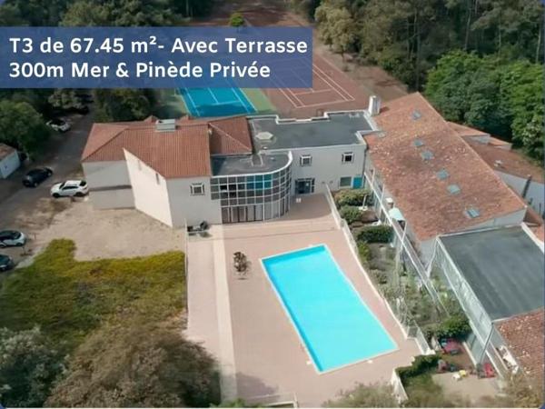 Appartement Jard Sur Mer 3 pièces 67.45 m2 - à 300m de l'Océan, Piscine & Tennis
