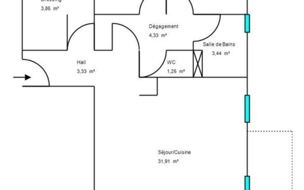 Appartement à vendre    4 pièces • 77 m2 Grasse