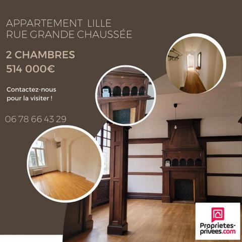 Lille  Rue grande Chaussée Appartement  T4