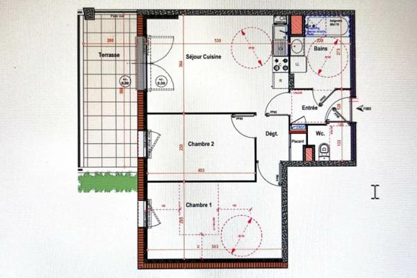 Appartement T3 - 57m² - Nantes la beaujoire