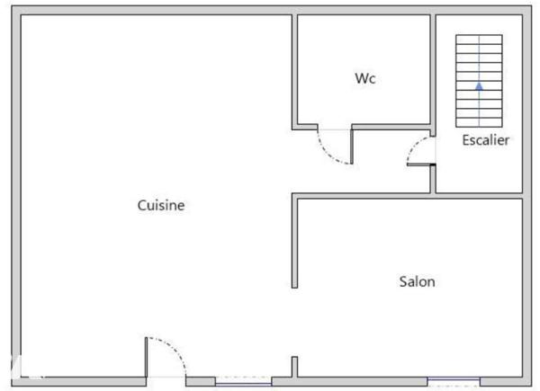Maison centre -bourg - 2 chambres située à CONLIE