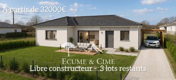Terrain constructible et viabilisé