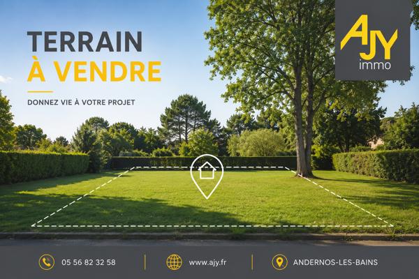 Andernos-les-Bains – Terrain à bâtir 345 m² – Libre constructeur