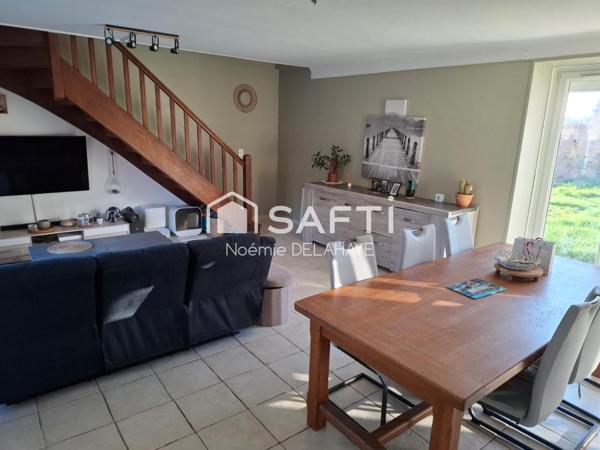 MAISON 90m2  AVEC 3 CHAMBRES, 3 dépendances ET UN TERRAIN CLOS 603 m2