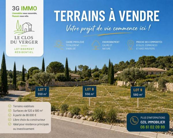 Vente / Terrain constructible