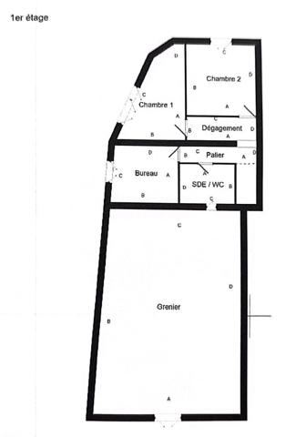 A vendre - Maison 111 m² + 60 m² à aménager - DPE C - Montilliers - D5986