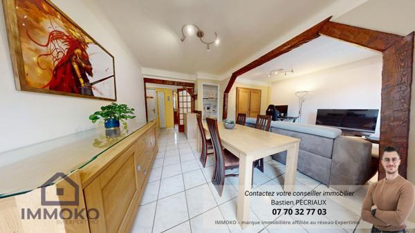 Montbéliard (25200) À vendre – Appartement T3 avec balcon, garage et cave à Montbéliard (25200)