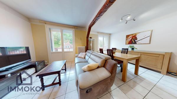 Montbéliard (25200) À vendre – Appartement T3 avec balcon, garage et cave à Montbéliard (25200)