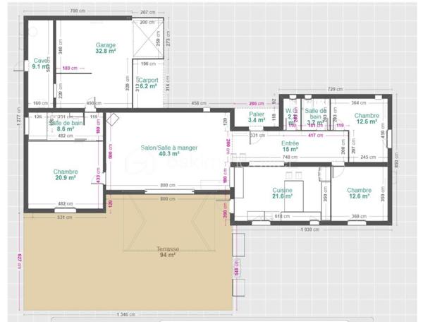 Maison traditionnelle de 140 m²
