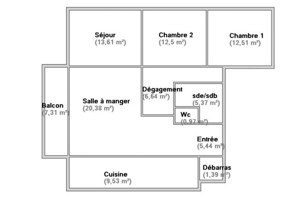 Appartement
         4 pièces
        - 92 m² Exclusivité 498 000 € *