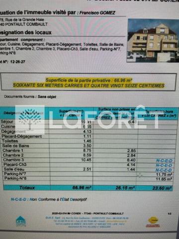 Achat appartement Pontault-Combault - 4 pièce(s) - 67 m² - 229 000 €