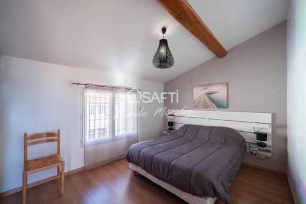 CORNEILLA LA RIVIERE, MAISON TRAVERSANTE DE VILLAGE AVEC GRAND GARAGE ET TERRASSE!