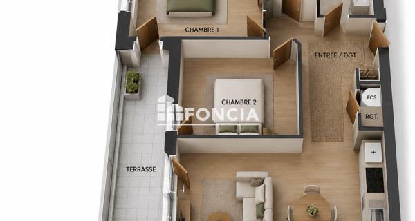 À vendre Appartement 3 pièces 63.57 m² - Argelès-sur-mer 66700