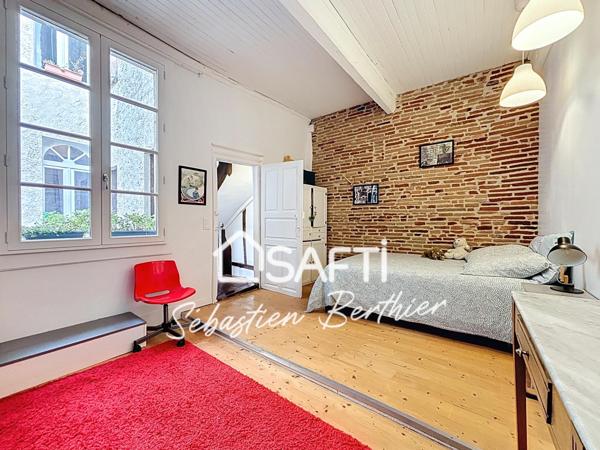 Maison familiale au cœur du vieux Lavaur – 4 chambres, cour, atelier