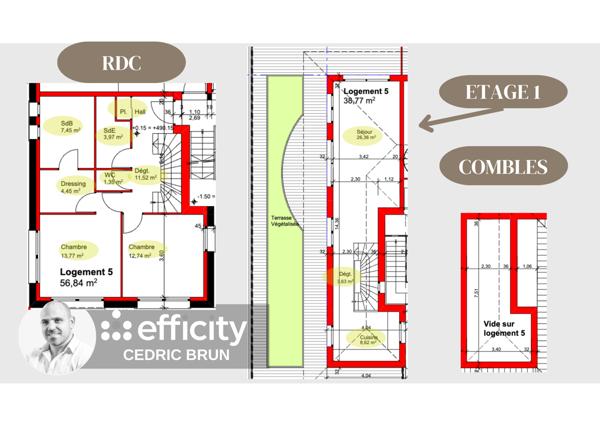 Appartement 3 pièces - 96 m²