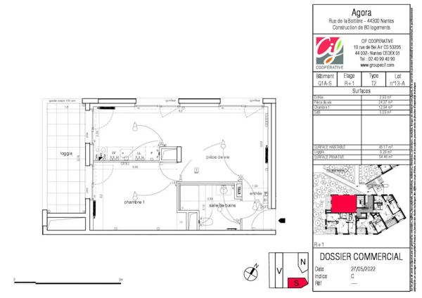 Appartement à vendre à Nantes (44300)