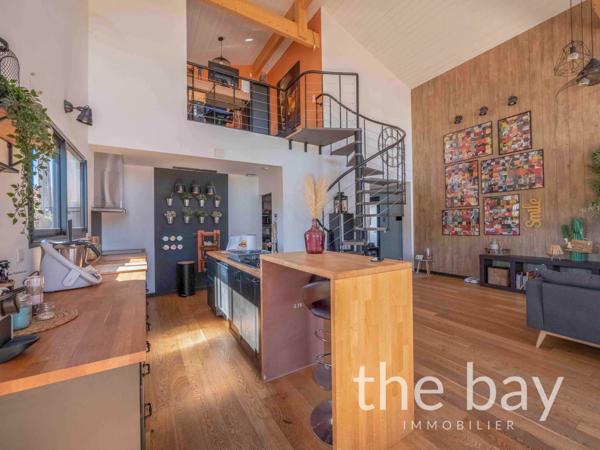 Le Teich (33470) Villa contemporaine quatre chambres avec piscine