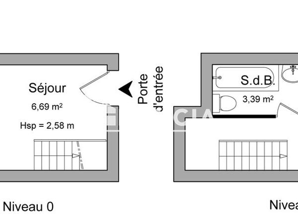 Location Appartement 2 pièces 23.88 m² - 45 RUE ROBERT Nimes 30000