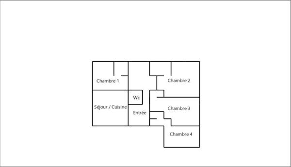 Appartement 5 pièce(s) 4 chambre(s) 88.54 m²