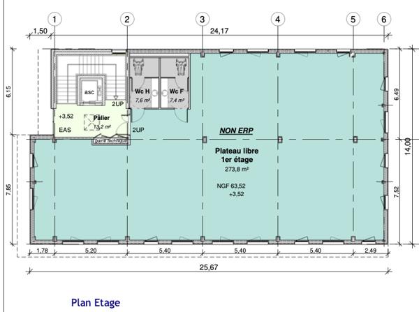 tri- EXCLUSIVITE : A VENDRE BUREAUX NEUFS 312 m2 - Axe Passant proche RAGON Treillieres