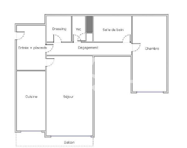 Appartement Pantin 2 pièces 63 m²