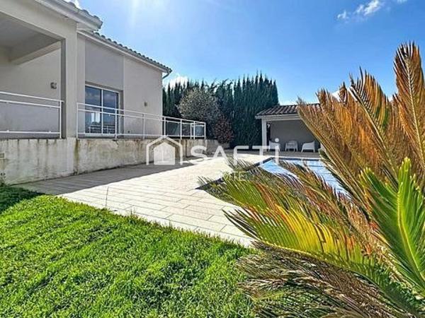 Maison contemporaine de plain-pied avec piscine – Environnement privilégié à Moras-en-Valloire (Drôme)!!