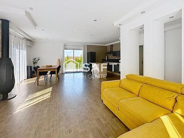 Maison contemporaine de plain-pied avec piscine – Environnement privilégié à Moras-en-Valloire (Drôme)!!