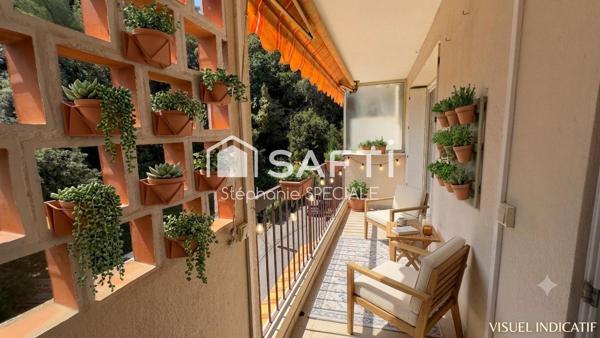 Cagnes-sur-Mer / Appartement 3 pièces / 4ème et dernier étage