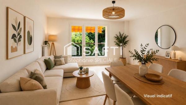 Cagnes-sur-Mer / Appartement 3 pièces / 4ème et dernier étage