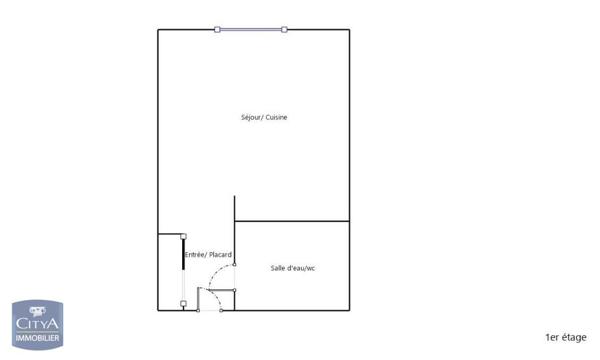 Appartement à louer 1 pièce 18.49m²