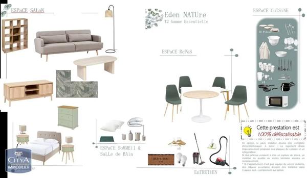 Appartement à louer 2 pièces 32.65m²