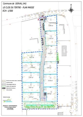 DERVAL - Terrain Viabilisé à bâtir de 557 m²