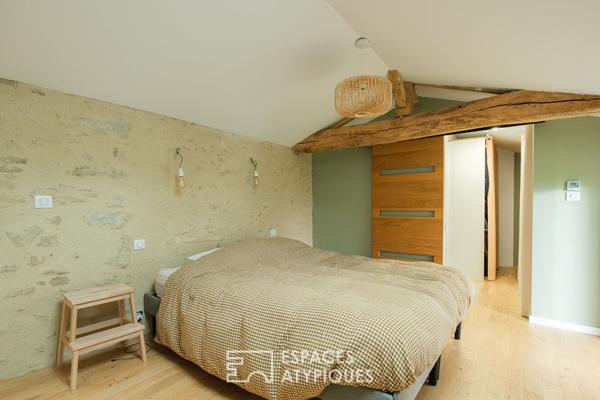 Longère rénovée avec piscine au calme