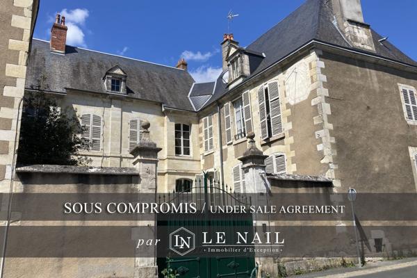 En Berry, bel hôtel particulier en cœur de ville, à restaurer